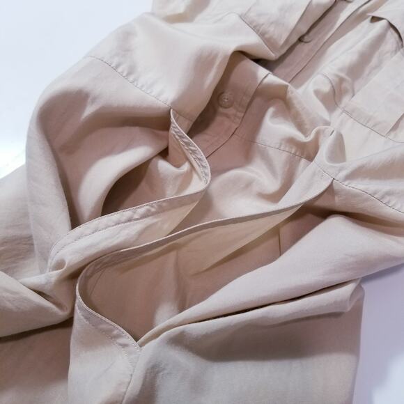 Ralph Lauren Black Label 100% Silk Shirt Dress Button Front Collared - Picture 12 of 15